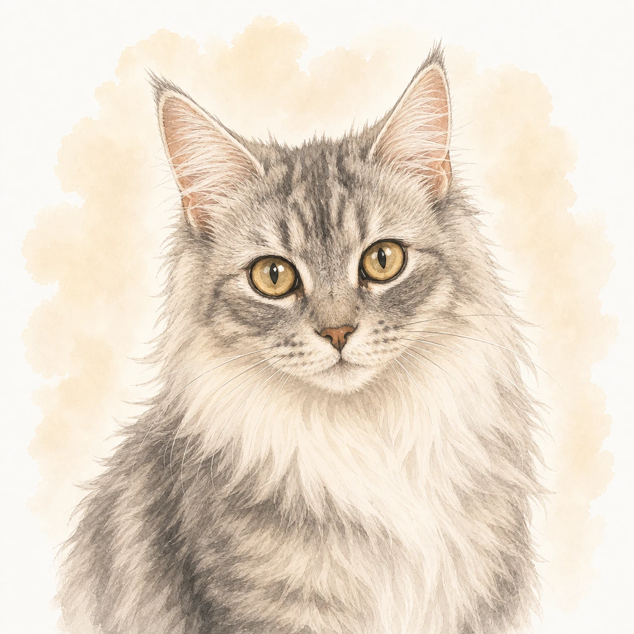 PR担当 ナラちゃんの猫イラスト