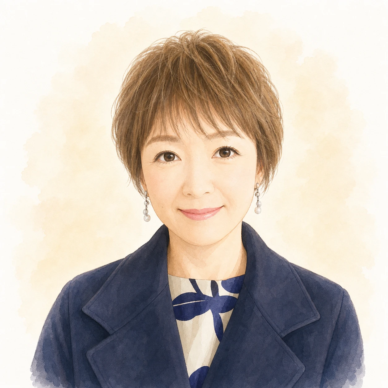 代表取締役 伊達百合香さんの写真風人物イラスト（イメージ）